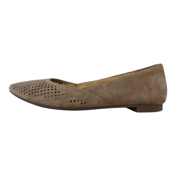 Vionic Gem Posey Taupe Perforated Suede Flats Size 6.5 #1313 - Picture 3 of 8